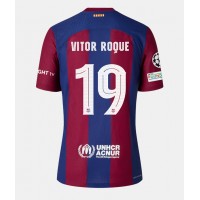 Dámy Fotbalový dres Barcelona Vitor Roque #19 2023-24 Domácí Krátký Rukáv